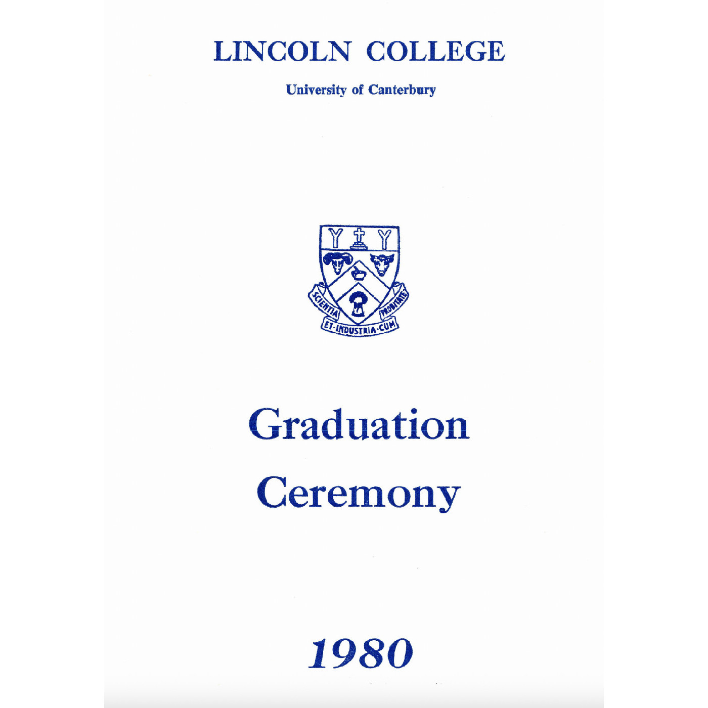1980 Lincoln College - Graduation Ceremony 