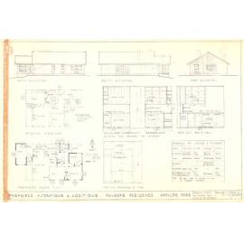 Proposed additions and alterations to ranger's residence: Arthur's Pass National Park