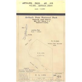 Proposed acquisition of Barrack Creek: Arthur's Pass National Park