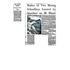 Early deaths and accidents: Arthur's Pass National Park