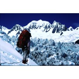 Mount Tasman from lower Fox Glacier: Westland Tai PoutiniNational Park