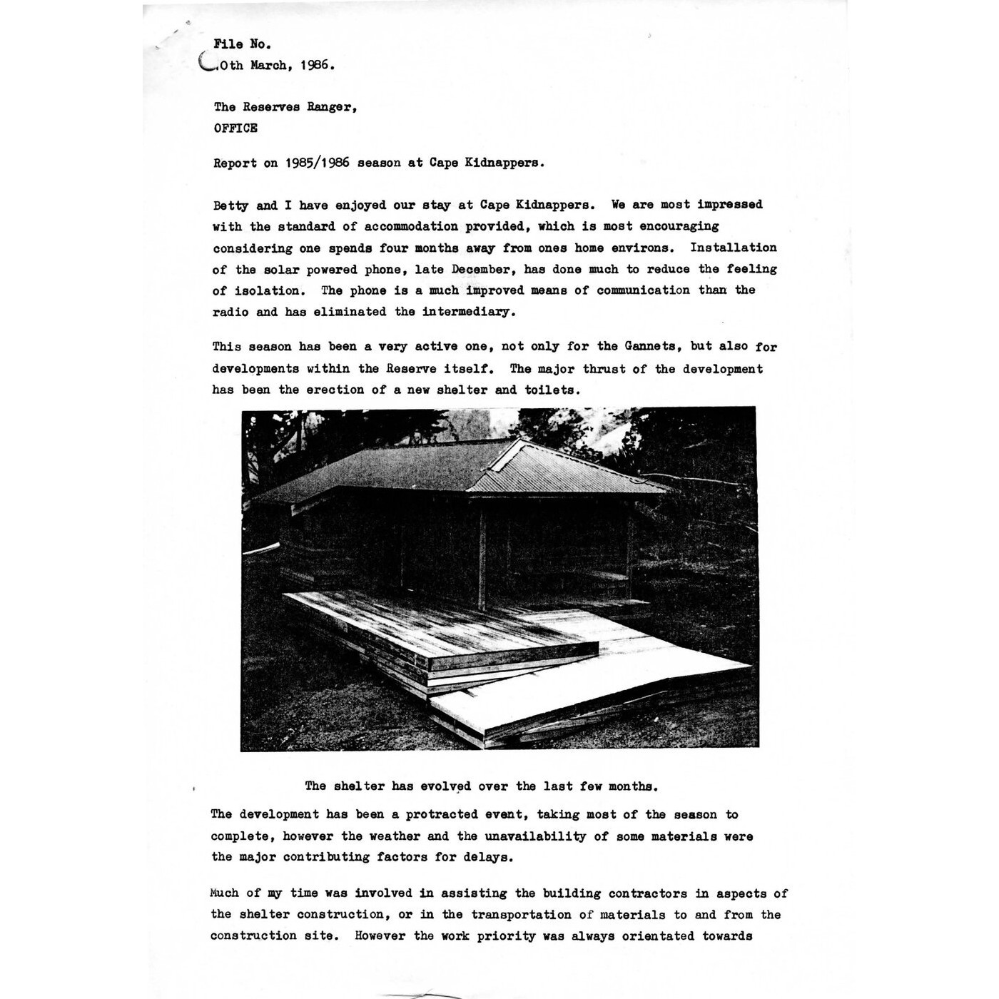 Ranger Reports