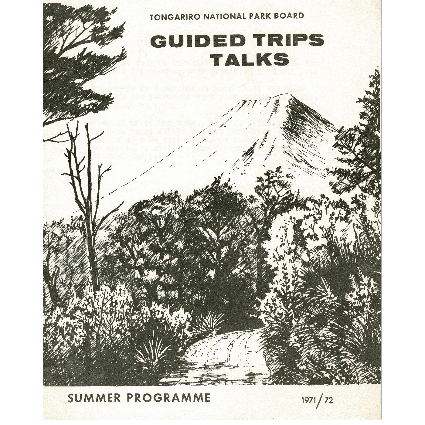 Tongariro National Park Board Guided Trips Talks-Summer Programme 1971-72: Part 1