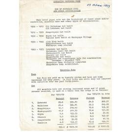 Tongariro National Park Hut Use 1900-1973