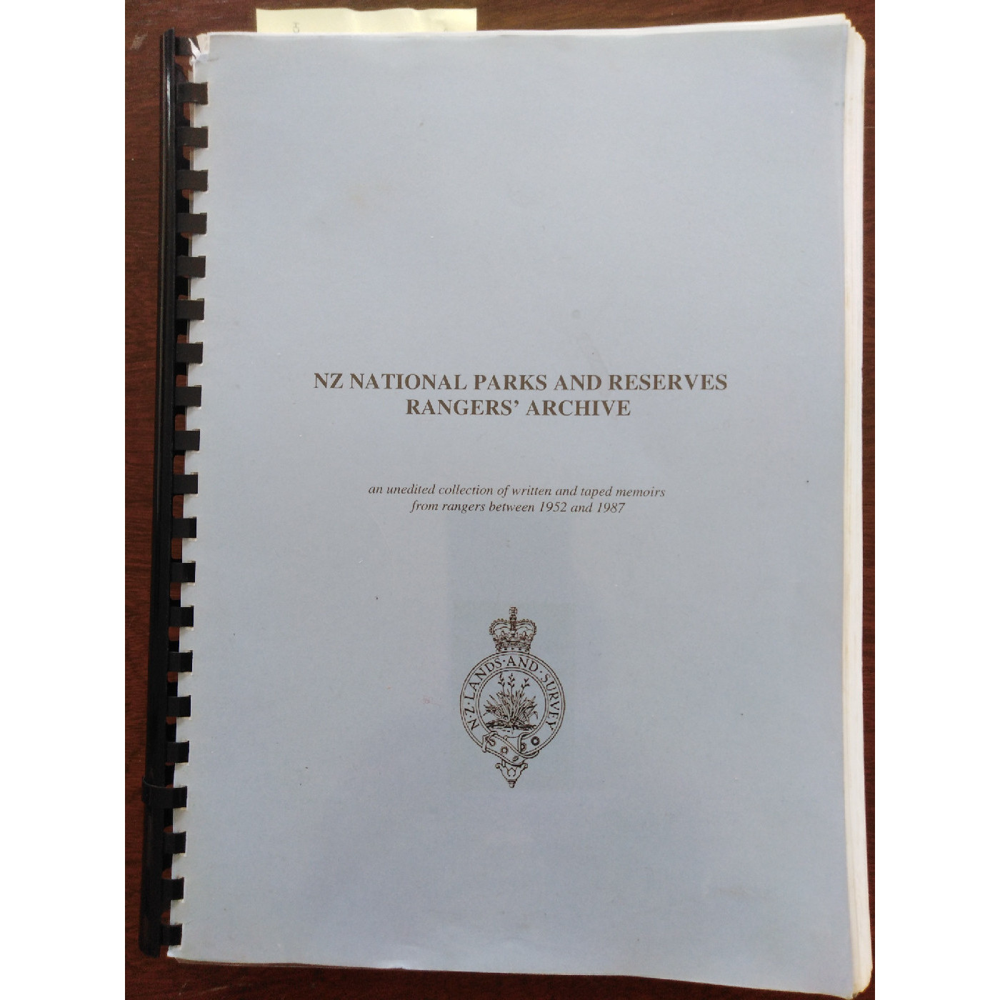 Lands and Survey Rangers' Memoirs