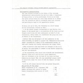 Rangers Association Occupation Claim-September 1985