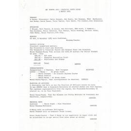 Rangers Association AGM Minutes-3 March 1985