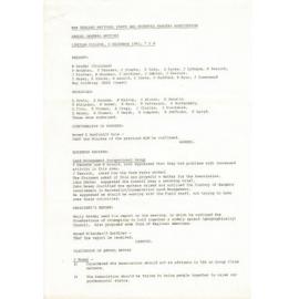 Rangers Association AGM Minutes-9 December 1983
