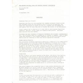 Rangers Association Newsletter-14 September 1983