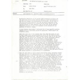 Rangers Association Memo: Reorganisation National Parks and Reserves divisions-20 December 1979-