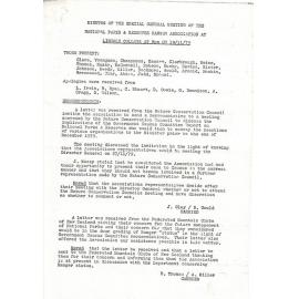 Rangers Association Minutes of General Meeting-19/11/1979