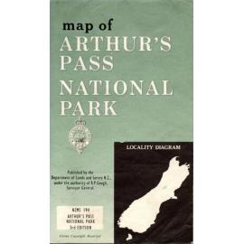 Map of Arthur's Pass National Park