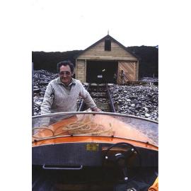 Little Barrier boatshed and ramp, at Titoki Point