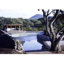 Swimming pool and shelter at Rangitoto Wharf, Rangitoto Island