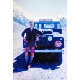 Murray Reedy on road patrol, Aoraki Mt Cook National Park