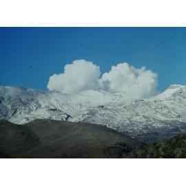Mt Ruapehu hydrothermal eruption April 27 1975