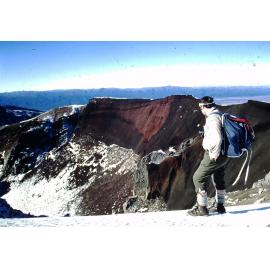 Bruce Jefferies at Red Crater, Mount Tongariro 1974