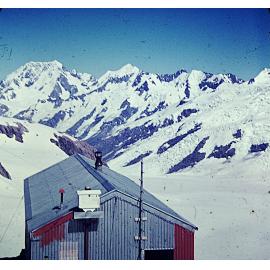 Tasman Saddle Hut, 1969
