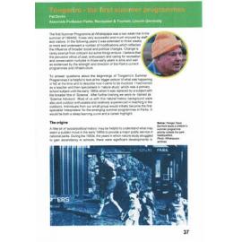 The Origins of the Summer Programme