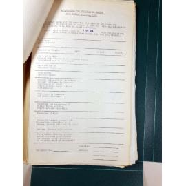 Application form for Ranger position Abel Tasman National Park 1966