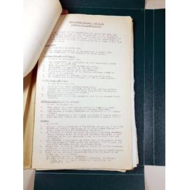 Schedule of Ranger's duties - Abel Tasman National Park 1966