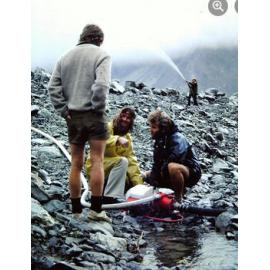 Fire fighting practice: Aoraki Mount Cook National Park 1972