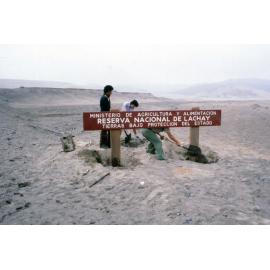 Reserve sign: Lomas de Lachay National Reserve