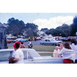 A busy day at the Hobson memorial: Waitangi Treaty Grounds 1975/76