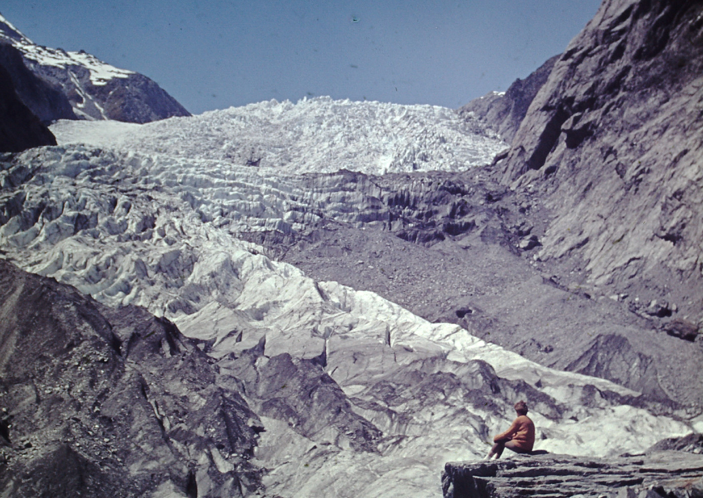 Franz Joseph Glacier 1975. Photo: Murray Reedy