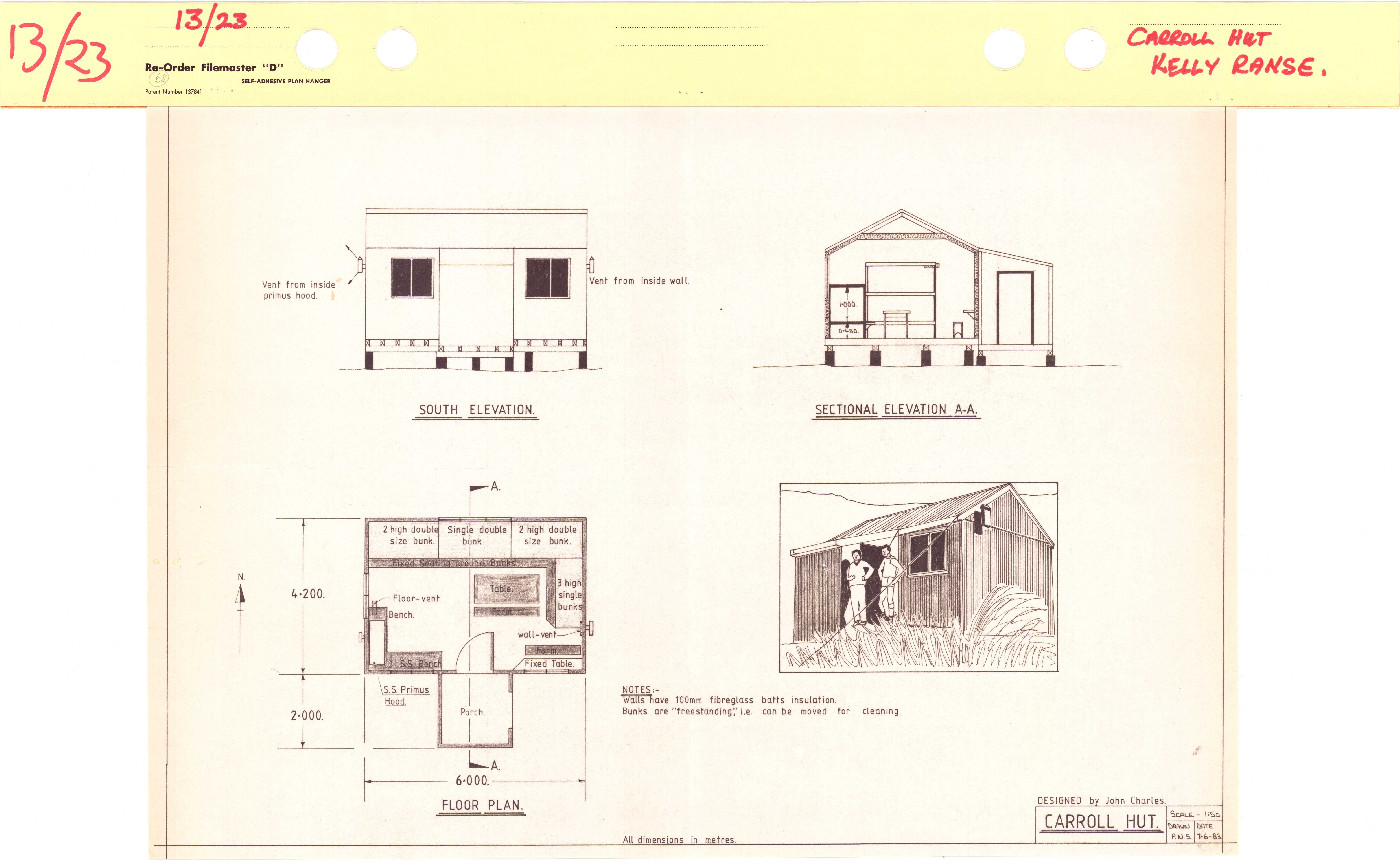Hut Plans: Arthur's Pass National Park