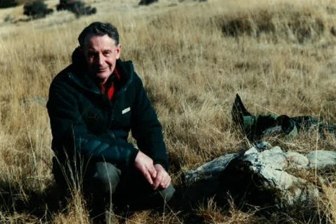 Ray Slater, Cheif Ranger Aoraki Mount Cook National Park.  Taken when he was close to retirement in 1987