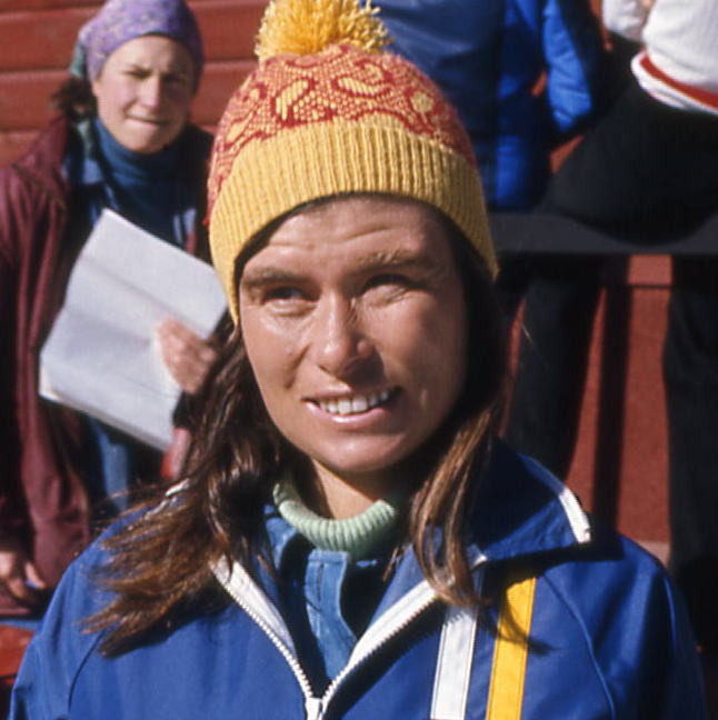 Marie in 1975 at Iwikau. Photo Ian Blackmore